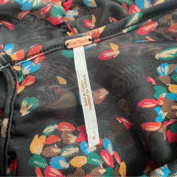 Free People Briella Midi Women's Dress twilight combo sz S revolve - Picture 4 of 5